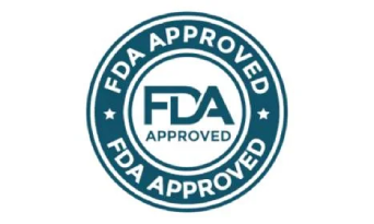 FDA registered facility badge for dietary supplement manufacturing